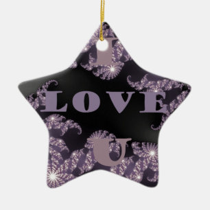 Good Morning I Love You.png Ceramic Ornament