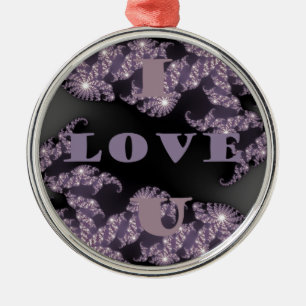 Good Morning I Love You.png Metal Ornament