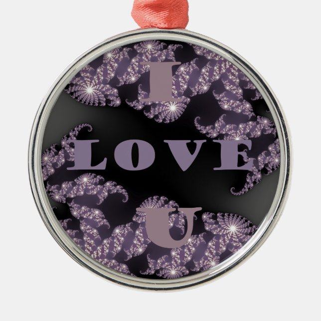 Good Morning I Love You.png Metal Ornament (Front)