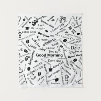 Good Morning in all languages of the Word Tapestry