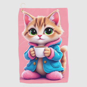 Good Morning Kitten Golf Towel