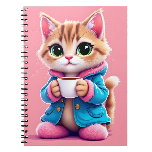 Good Morning Kitten Notebook (Front)