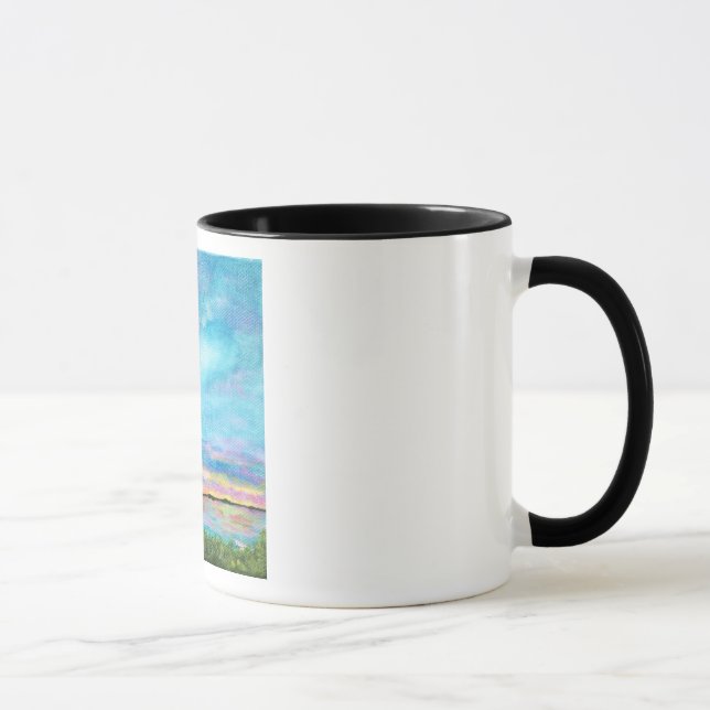 Good Morning Landscape Art Seashore Beach Sunrise Mug (Right)