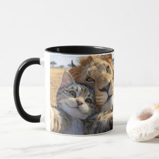Good morning lion mug