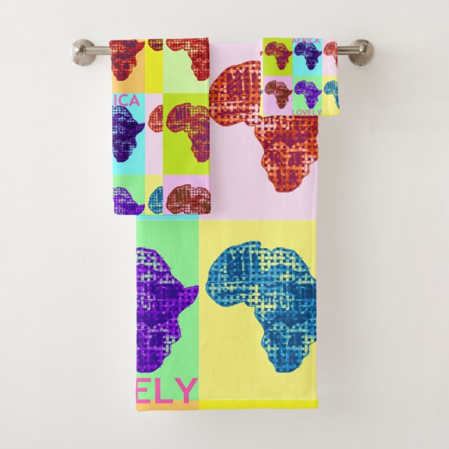 Good Morning Lovely Africa Bath Towel Set (Insitu)