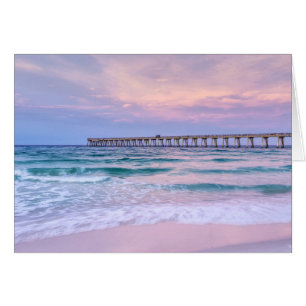 Good Morning Navarre Beach Pier Greeting Card
