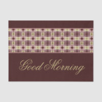 Good Morning Paper Place Mat 25 Piece Set