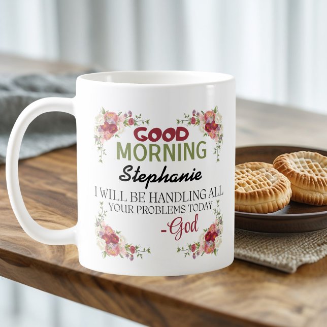Good Morning Personalized Name God's Assurance mug (Creator Uploaded)