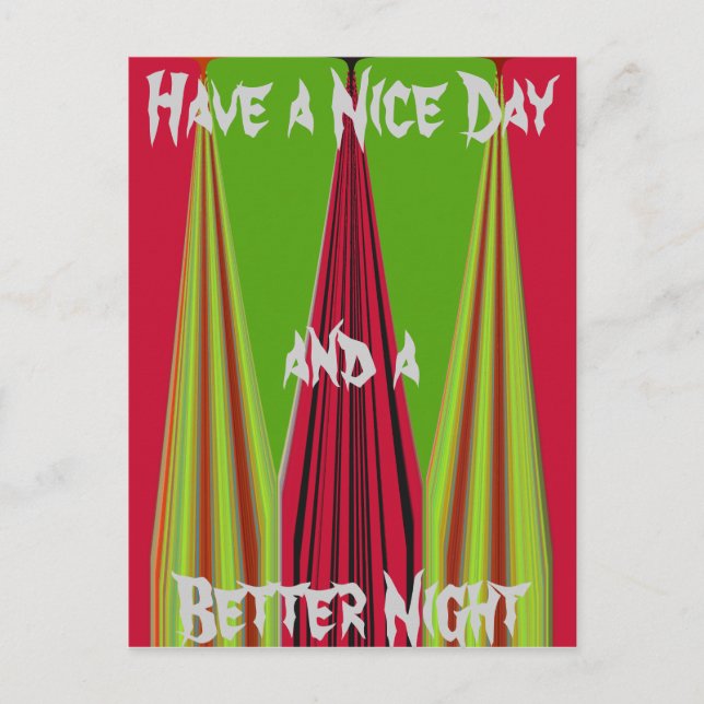 Good Morning Postcard Horizontal Template (Front)