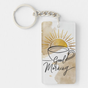 Good Morning Postcard Keychain