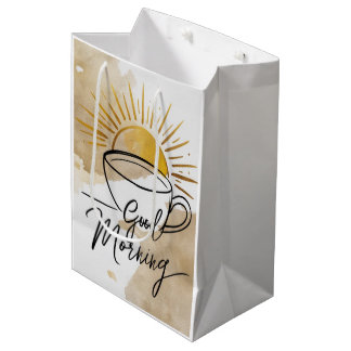 Good Morning Postcard Medium Gift Bag
