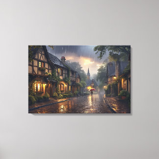 Good morning rainy day canvas print
