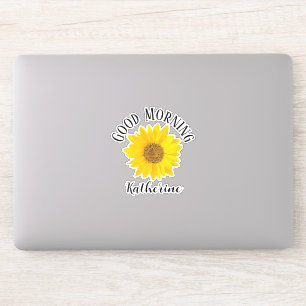 Good Morning Sunflower Custom Name
