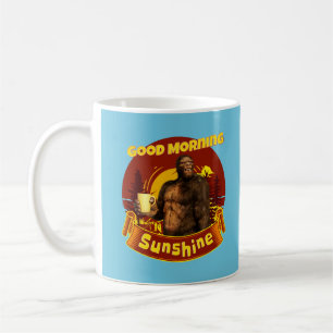Good Morning Sunshine Bigfoot Coffee Humour Art Mug