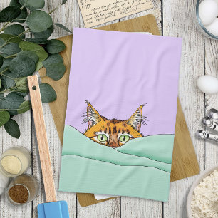 Good Morning Sunshine Cat Kitchen Towel