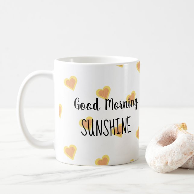 Good morning sunshine coffee mug (With Donut)