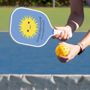 Good Morning Sunshine Cute Kawaii Sun Pickleball Paddle