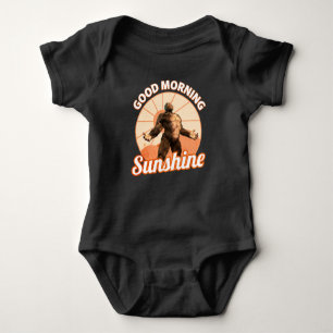 Good Morning Sunshine Funny Bigfoot Baby Bodysuit