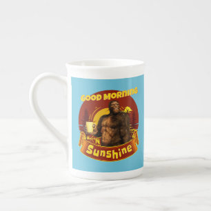Good Morning Sunshine Funny Bigfoot Bone China Mug