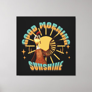 Good Morning Sunshine Funny Rooster Canvas Print