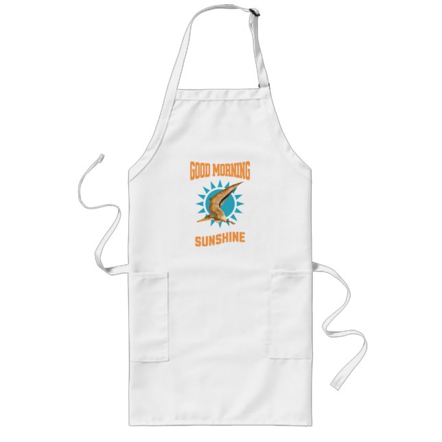 Good Morning Sunshine Pterodactyl Dino Long Apron (Front)