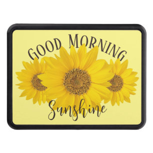 Good Morning Sunshine Sunflower Trailer Hitch Cover