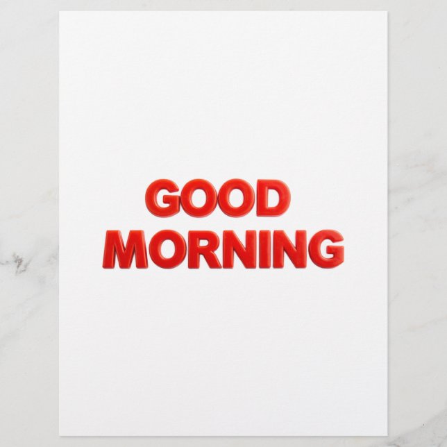 Good Morning Vibes Letterhead (Front)
