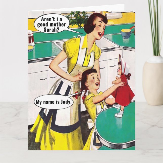 Good Mother Retro  Card (Front)