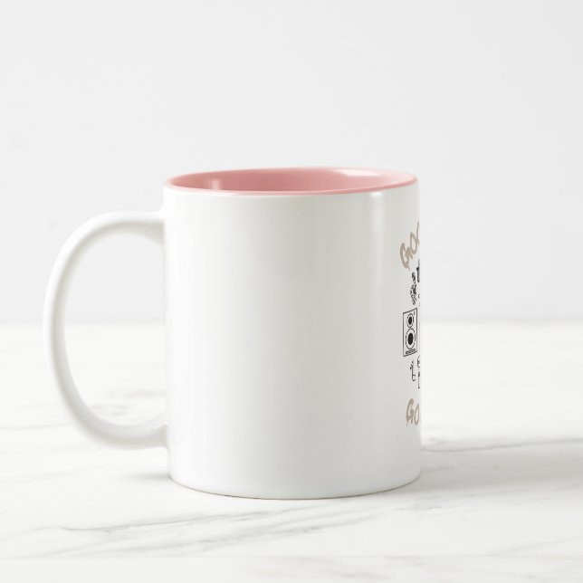 Good Music Good Life Two-Tone Coffee Mug (Left)