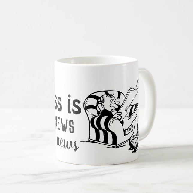 Good News, Good Vibes: Happiness Defined Coffee Mug (Front Right)