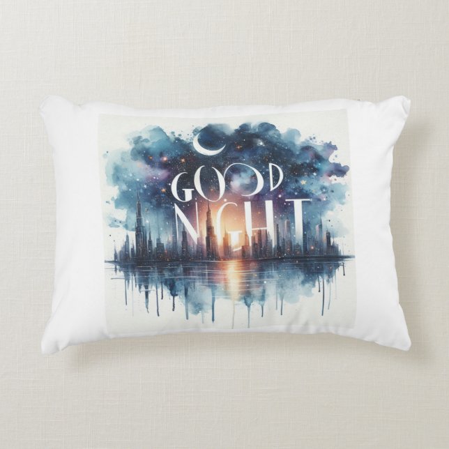 good night  accent pillow (Front)