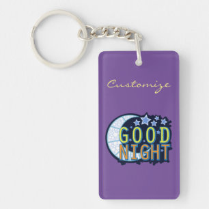 Good Night Crescent Moon Thunder_Cove Keychain