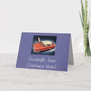 "Good Night, Irene!" Card