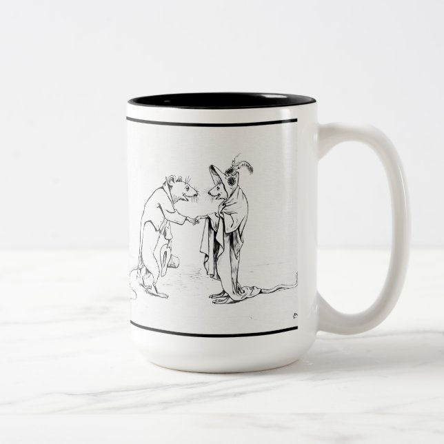 Good Night Mice Two-Tone Coffee Mug (Right)