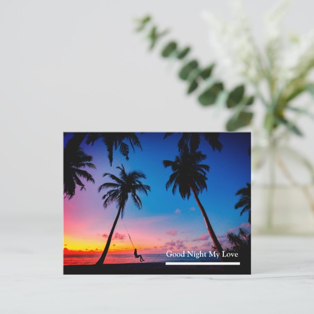 Good night my love postcard (Standing Front)