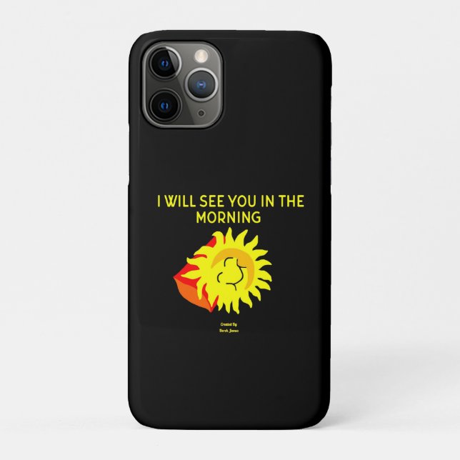 Good Night Sun Apple iPhone 11 Pro Case (Back)
