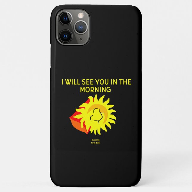 Good Night Sun Apple iPhone 11 Pro Max Case (Back)