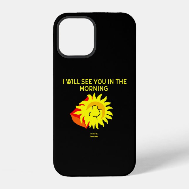 Good Night Sun Apple iPhone 12 Case (Back)