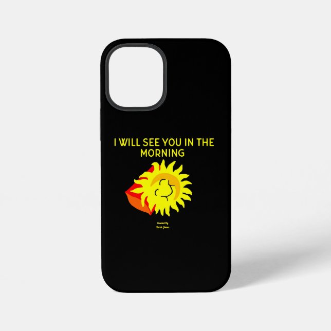 Good Night Sun Apple iPhone 12 Mini Case (Back)