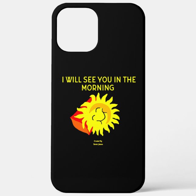 Good Night Sun Apple iPhone 12 Pro Max Case (Back)