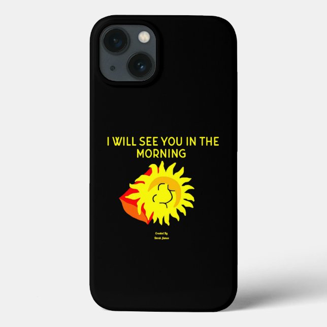 Good Night Sun Apple iPhone 13 Case (Back)