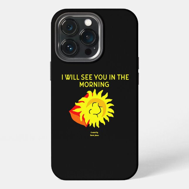 Good Night Sun Apple iPhone 13 Pro Case (Back)
