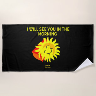 Good Night Sun Beach Towel