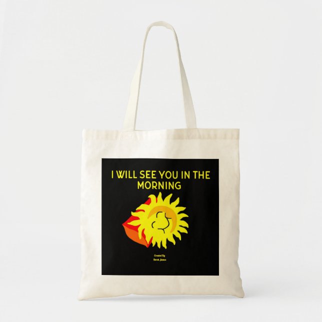 Good Night Sun Budget Tote Bag (Front)