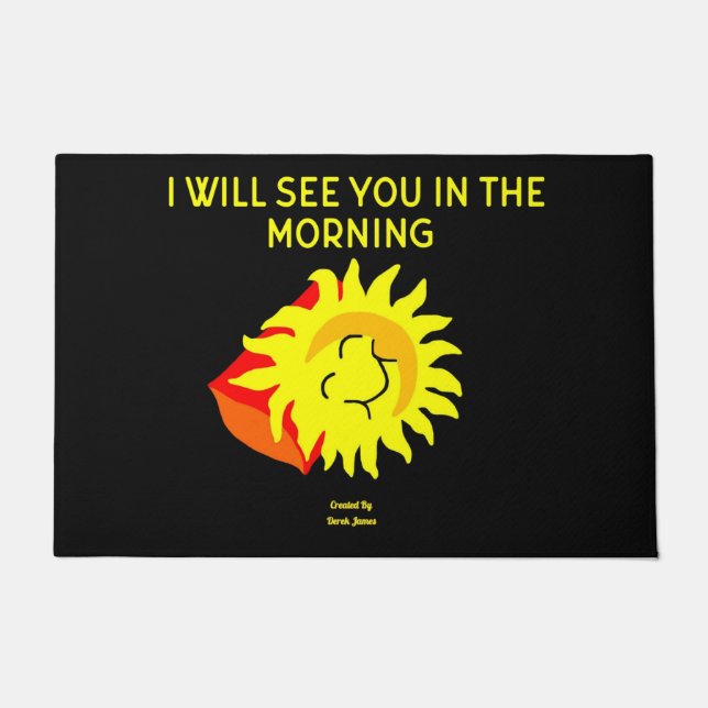 Good Night Sun Door Mat (Front)