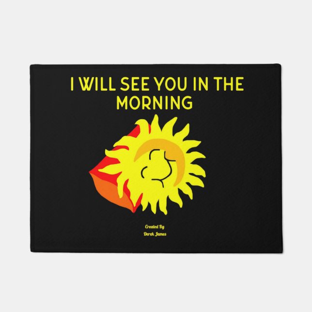 Good Night Sun Door Mat (Front)