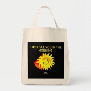 Good Night Sun Grocery Tote Bag