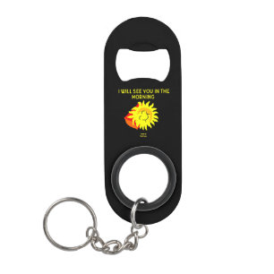 Good Night Sun Keychain Bottle Opener