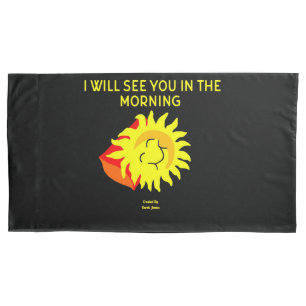 Good Night Sun King Size Pillowcase