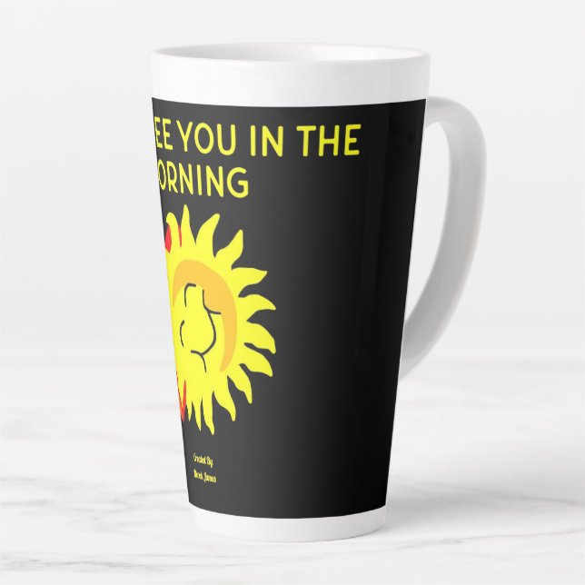Good Night Sun Large Latte Mug (Right Angle)